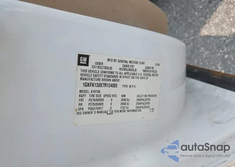 2007 GMC Yukon Slt из США, поврежденный, VIN 1GKFK130X7R124065